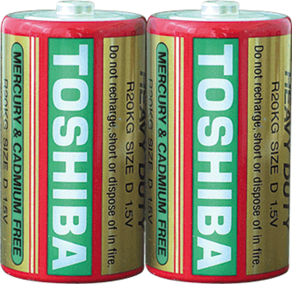 Снимка на Батерия Toshiba R20K 1.5V D - 2 бр. 1TOBA010000200000D