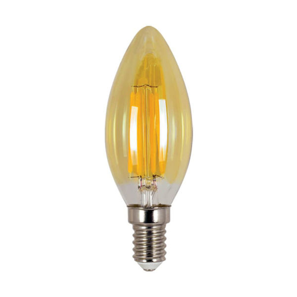 Снимка на Крушка филамент BFV35 LED - 4W -  E14 - 2700K - FLICK VINTAGE LED