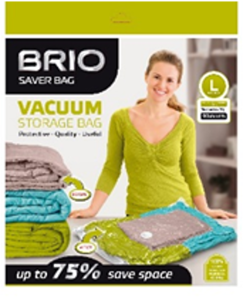 Снимка на Торба вакуумна за дрехи 90х55cm размер L Brio Saver Bag
