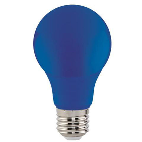 Снимка на Крушка LED 001-017-0003 3W E27 синя 38Lm голям балон
