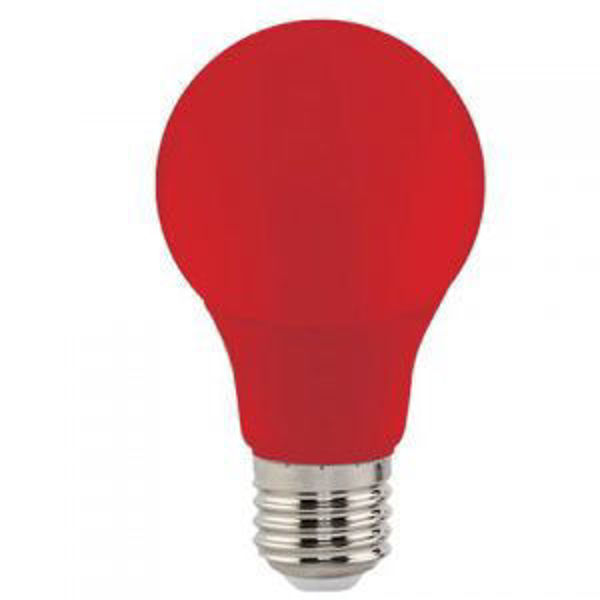 Снимка на Крушка LED 001-017-0003 3W E27 червена 102Lm голям балон