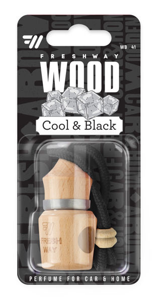 Снимка на Ароматизатор с течен парфюм Wood Blister - Cool & Black
