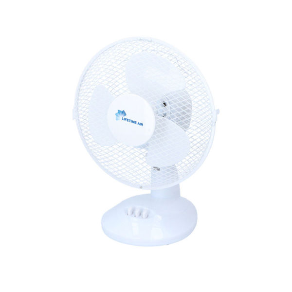 Снимка на Настолен Вентилатор Lifetime Air - 23cm - Бял - 23W - 2 скорости