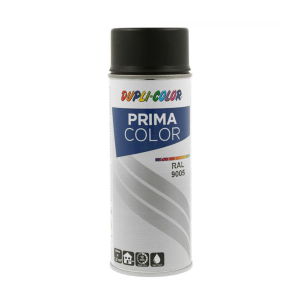 Снимка на Спрей Dupli Color Prima RAL 9005 черен мат, 600мл