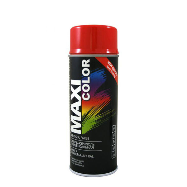 Снимка на Спрей акрилен Maxi Color RAL 3000 ярко червено, 400мл