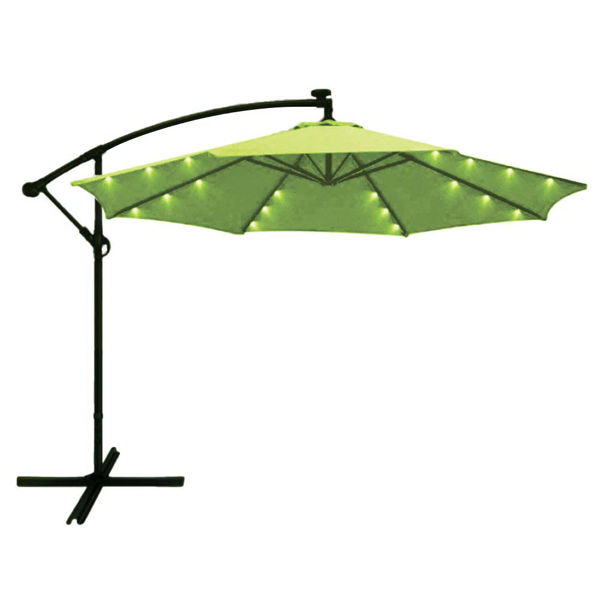 Висящ градински чадър с LED