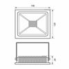 Прожектор TREND LED 30W размери