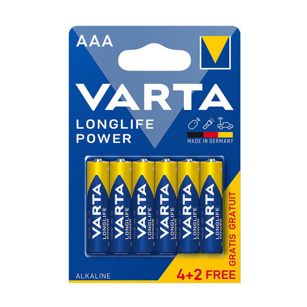 Алкални батерии Varta Longlife Power AАA 4+2бр