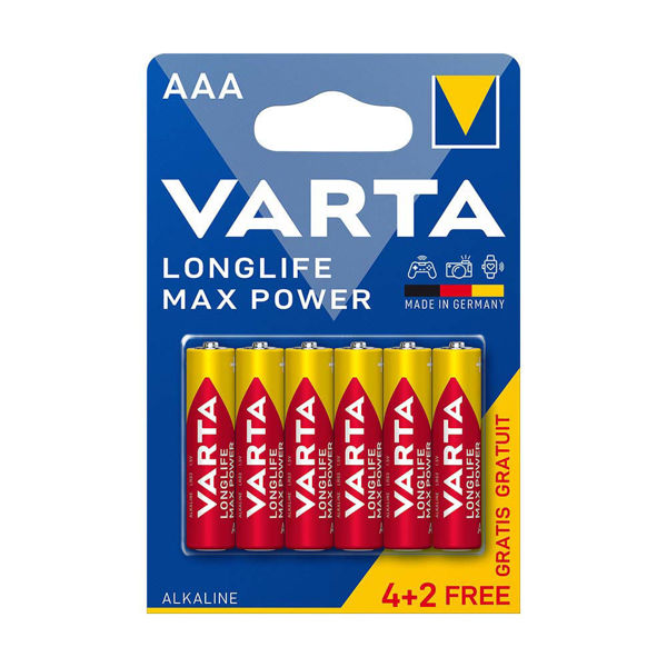 Алкални батерии Varta Longlife Max Power AAA