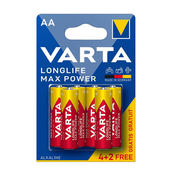 Алкални батерии Varta Longlife Max Power AA