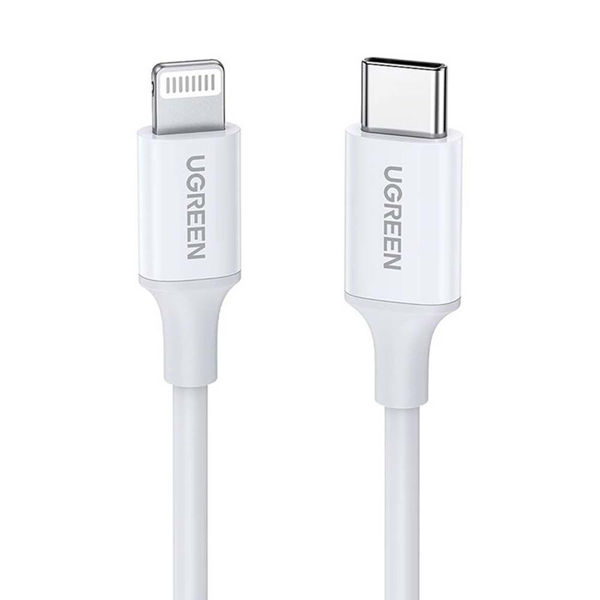 USB-C към  Lightning кабел, 1м, бял