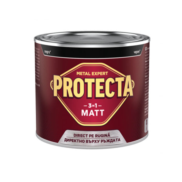 Боя за метал Protecta 500ml черна мат