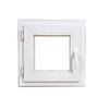 PVC прозорец за баня 50х50cm бял