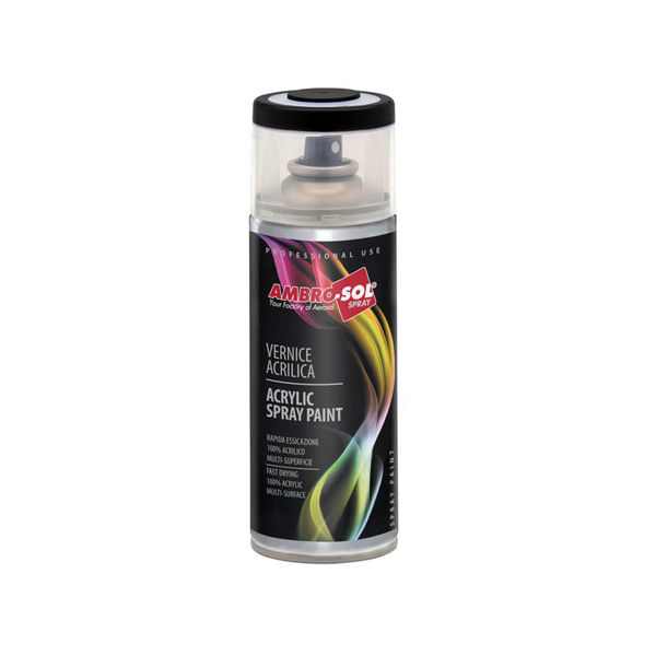 Акрилна спрей боя ambro sol черен гланц ral 9005 400ml
