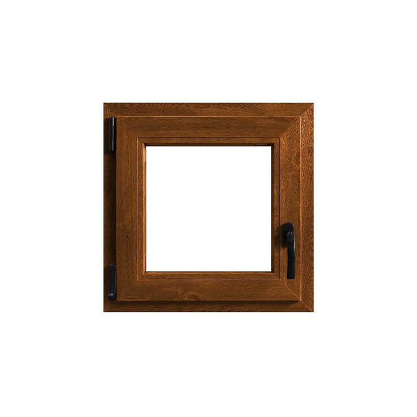 PVC прозорец за баня златен дъб