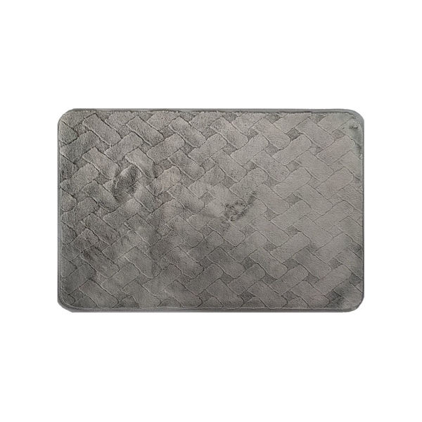 Килимче за баня сиво 40х60 см