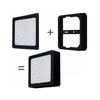 LED Луна CARO N за скрит и открит монтаж, размер: 145х145mm